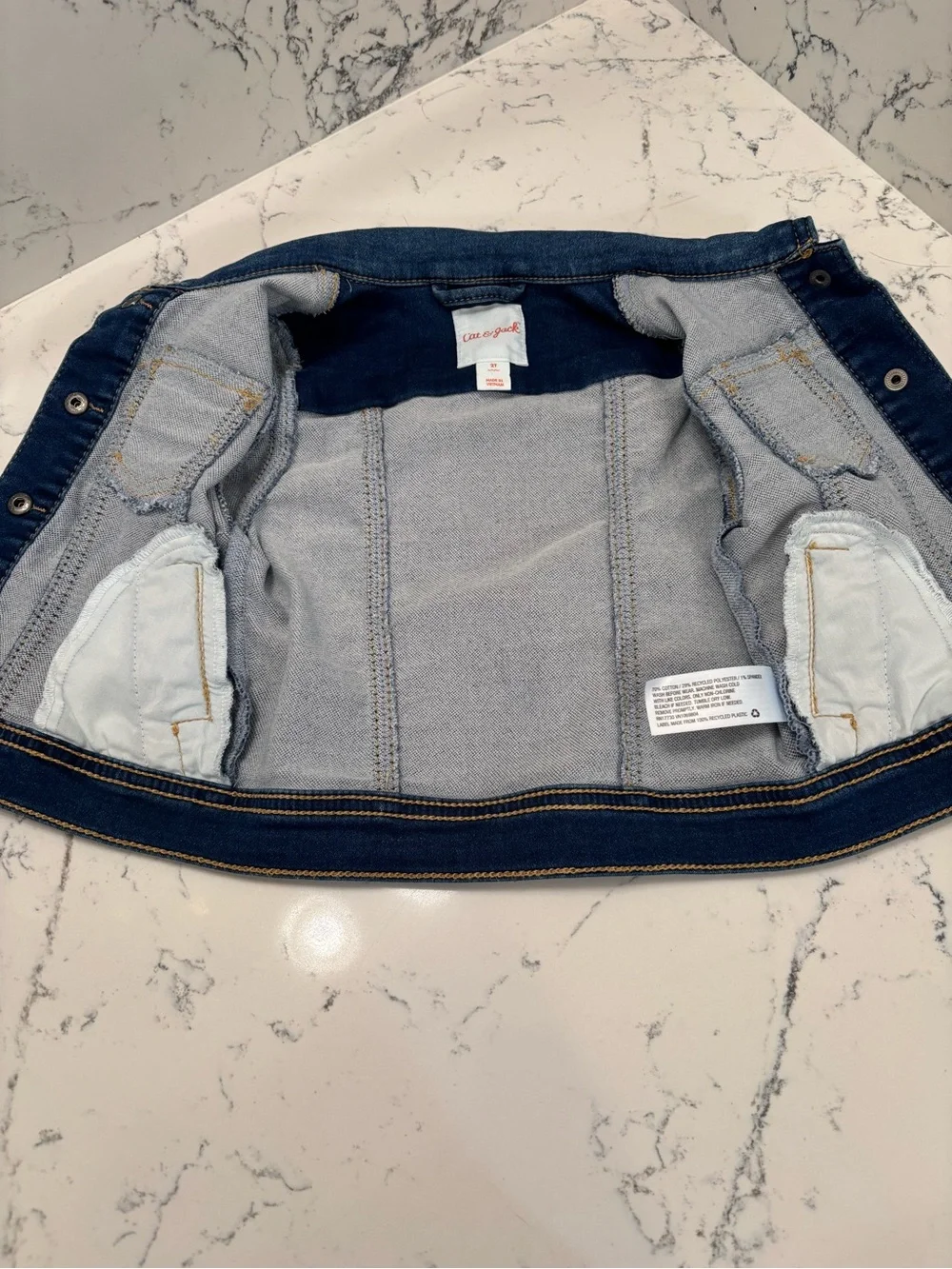 Cat & Jack Classic Blue Denim Jacket for Kids - 2T